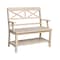 International Concepts Double X-Back Bench with Arms and Shelf, Unfinished BE-1 - alternate 2